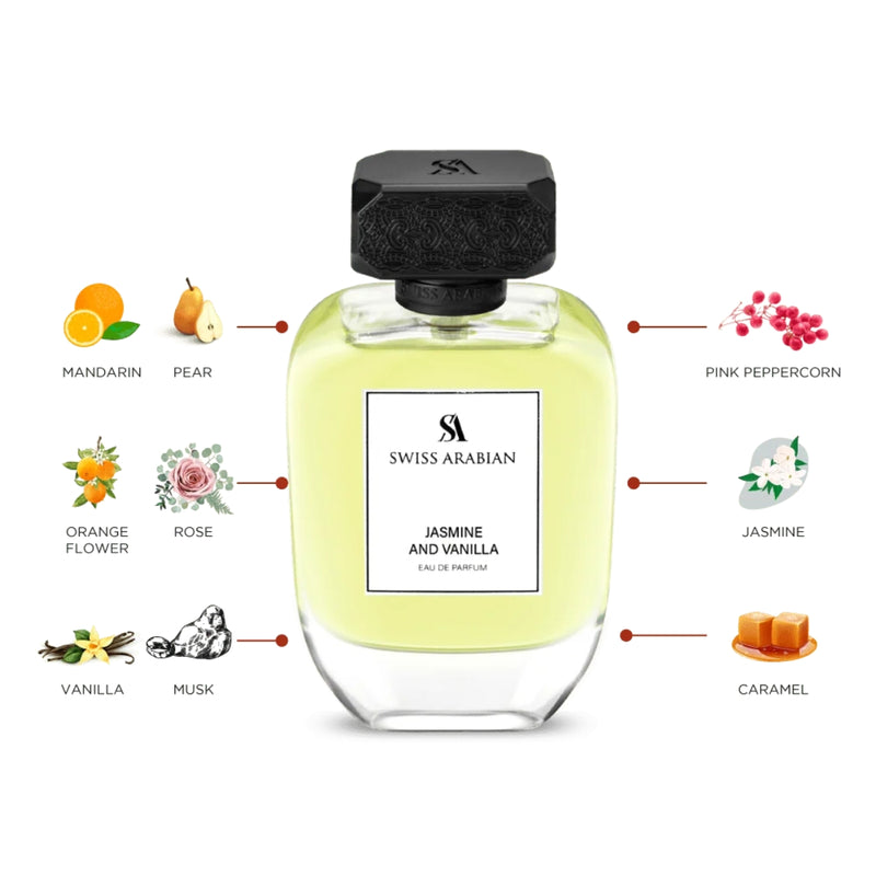 Swiss Arabian Jasmine & Vanilla Eau de Parfum 100ml