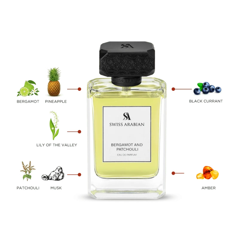 Swiss Arabian Bergamot & Patchouli Eau de Parfum 100ml