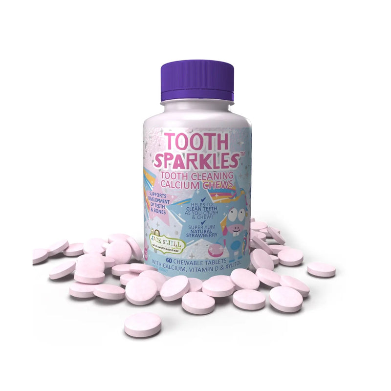 Jack N Jill Tooth Sparkles Tooth Cleaning 60 Chewable Tablets