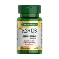 Natures Bounty K2 + D3 30 Capsules