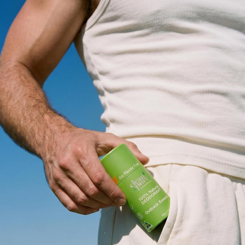 Clean & Pure Natural Deodorant Outback Essence 60g