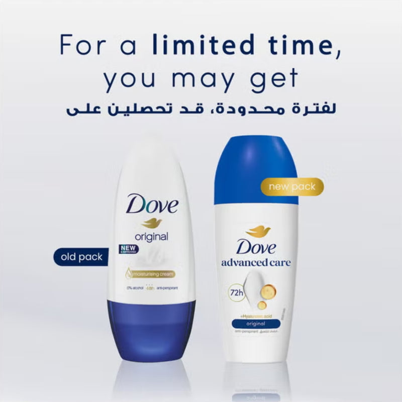 Dove Antiperspirant Deodorant Roll On Original 50ml