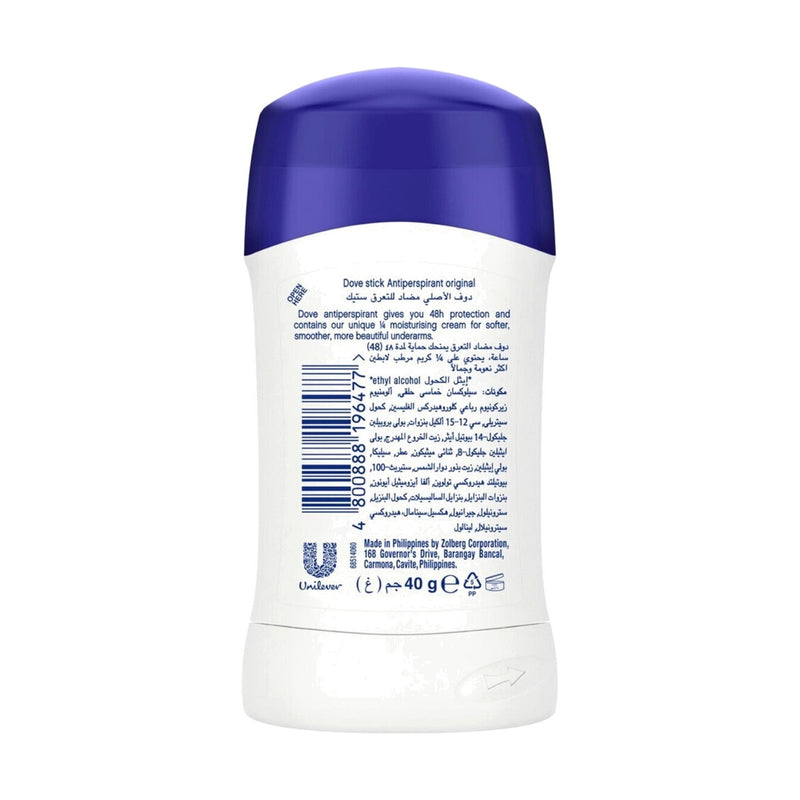Dove Antiperspirant Deodorant Stick Original 40g