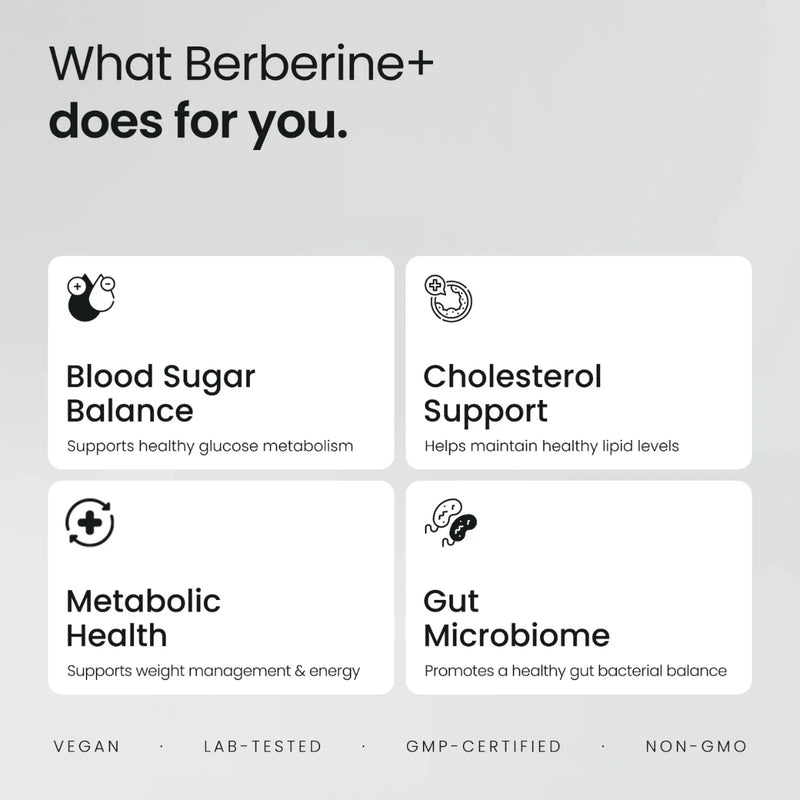 Valeo Berberine+ 1000mg 90 Capsules
