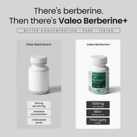 Valeo Berberine+ 1000mg 90 Capsules