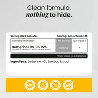 Valeo Berberine+ 1000mg 90 Capsules