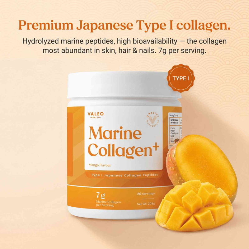 Valeo Marine Collagen+ Mango 208g