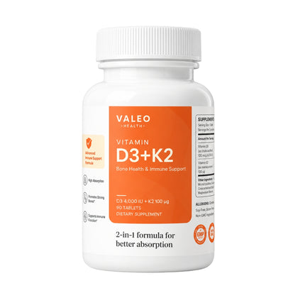 Valeo Vitamin D3 + K2 90 Tablets