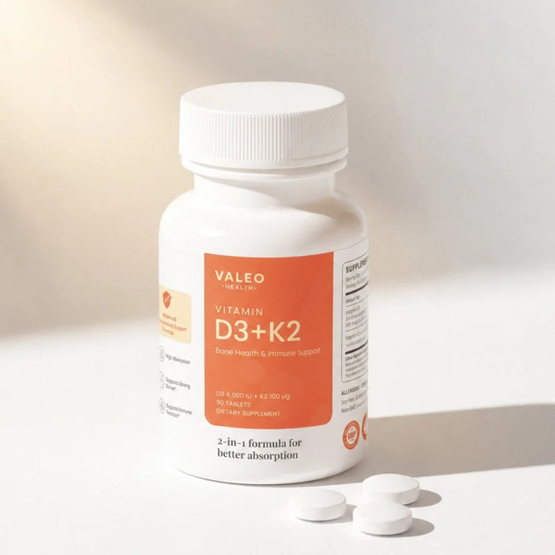Valeo Vitamin D3 + K2 90 Tablets