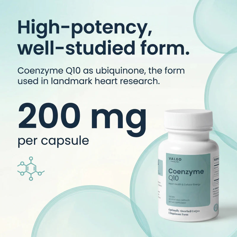 Valeo Coenzyme Q10 200mg 60 Capsules