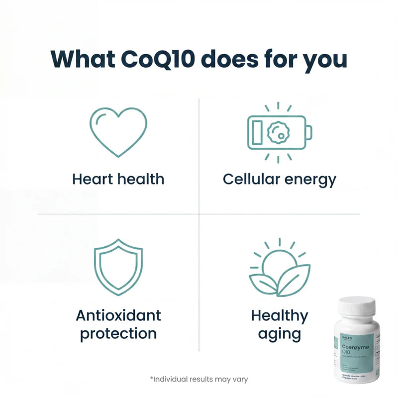 Valeo Coenzyme Q10 200mg 60 Capsules