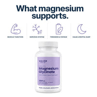 Valeo Chelated Magnesium Glycinate 2000mg 90 Tablets