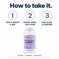 Valeo Chelated Magnesium Glycinate 2000mg 90 Tablets