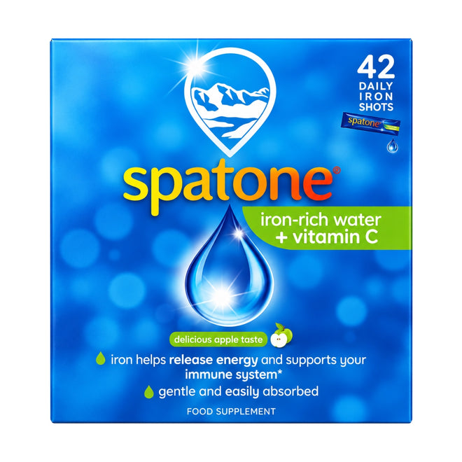 Spatone Iron Rich Water + Vitamin C Apple 25ml x 42 Sachets