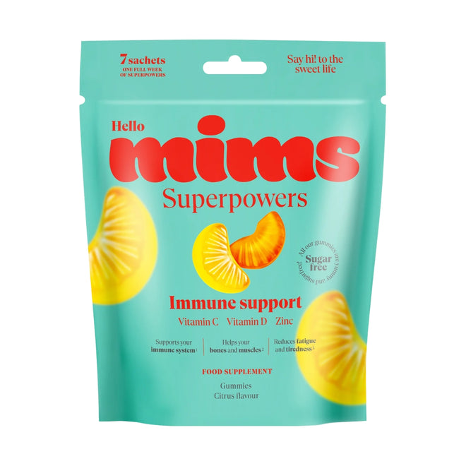 Mims Immune Support Gummies Citrus 7 Sachets