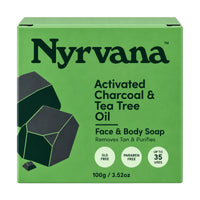 Nyrvana Face & Body Soap Activated Charcoal & Tea Tree Oil 100g