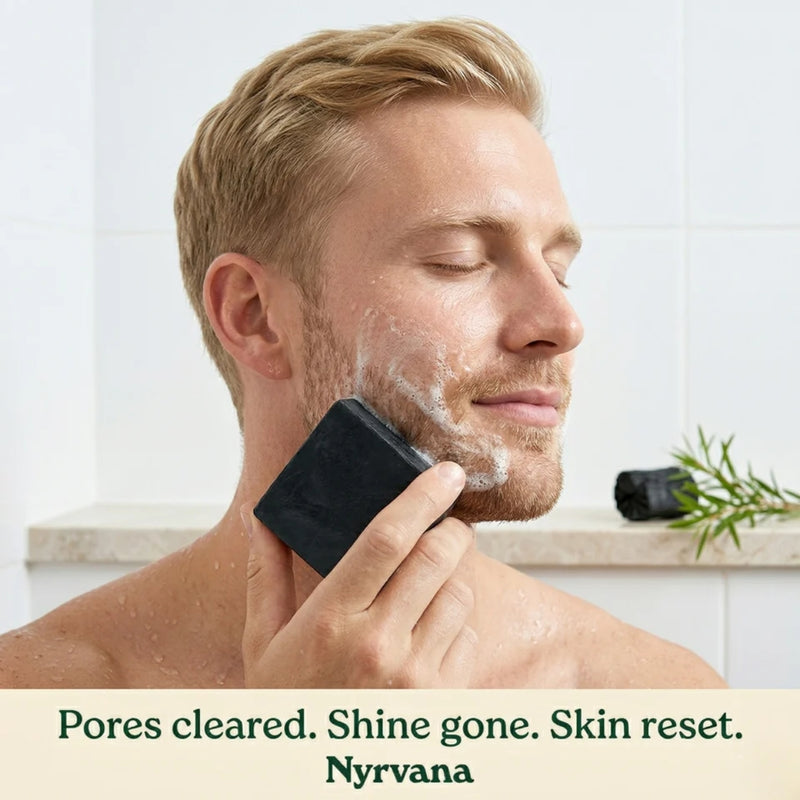 Nyrvana Face & Body Soap Activated Charcoal & Tea Tree Oil 100g