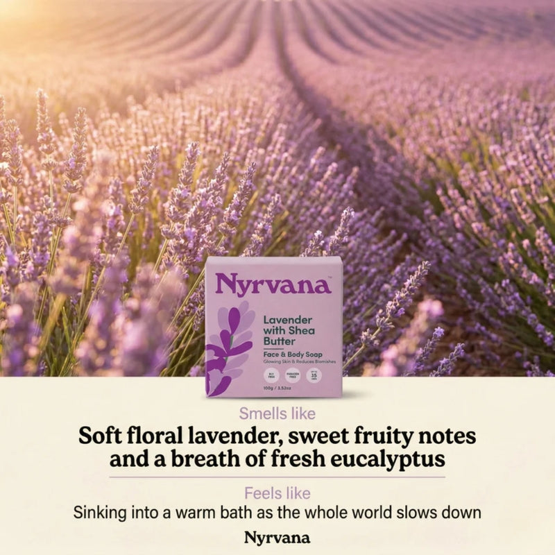 Nyrvana Face & Body Soap Lavender with Shea Butter 100g