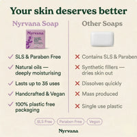 Nyrvana Face & Body Soap Lavender with Shea Butter 100g