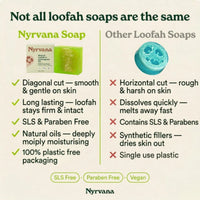 Nyrvana Body Scrub Soap Natural Loofah in Lemongrass Oil 100g
