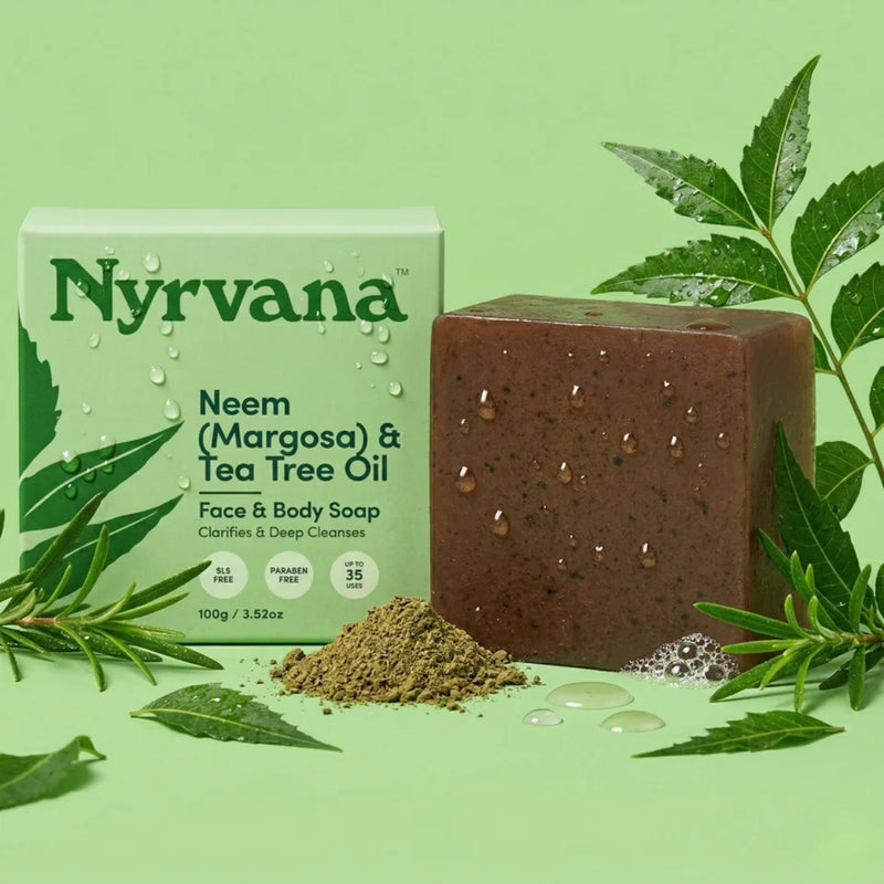 Nyrvana Face & Body Soap Neem & Tea Tree Oil 100g