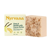 Nyrvana Face & Body Soap Oats & Vanilla with Cocoa Butter 100g
