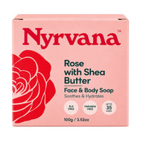 Nyrvana Face & Body Soap Rose with Shea Butter 100g