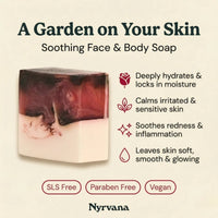 Nyrvana Face & Body Soap Rose with Shea Butter 100g