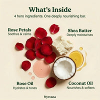 Nyrvana Face & Body Soap Rose with Shea Butter 100g