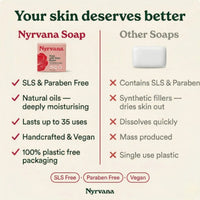 Nyrvana Face & Body Soap Rose with Shea Butter 100g