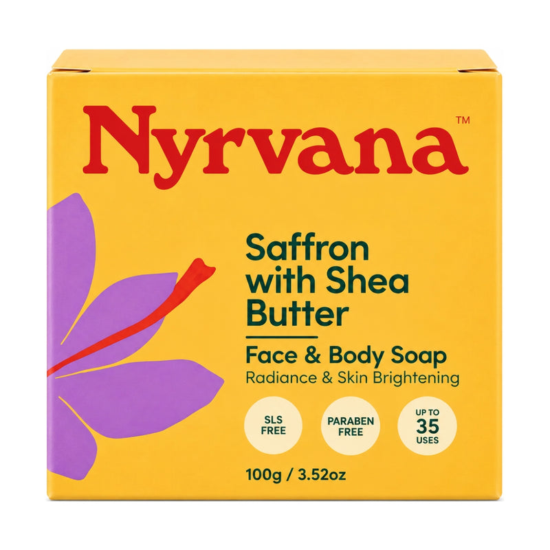 Nyrvana Face & Body Soap Saffron with Shea Butter 100g