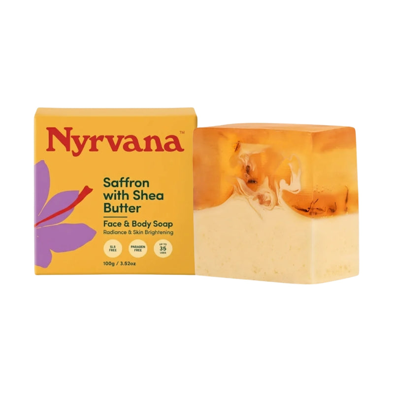 Nyrvana Face & Body Soap Saffron with Shea Butter 100g