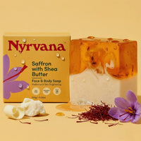 Nyrvana Face & Body Soap Saffron with Shea Butter 100g