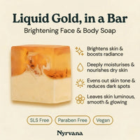 Nyrvana Face & Body Soap Saffron with Shea Butter 100g