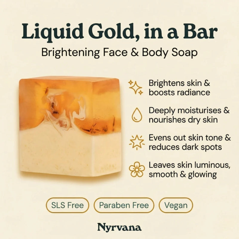 Nyrvana Face & Body Soap Saffron with Shea Butter 100g