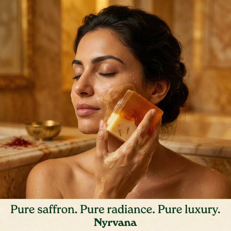 Nyrvana Face & Body Soap Saffron with Shea Butter 100g