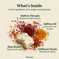 Nyrvana Face & Body Soap Saffron with Shea Butter 100g