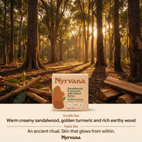 Nyrvana Face & Body Soap Sandalwood & Turmeric with Kokum Butter 100g