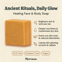 Nyrvana Face & Body Soap Sandalwood & Turmeric with Kokum Butter 100g