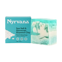 Nyrvana Face & Body Soap Sea Salt & Moroccan Rhassoul Clay 100g