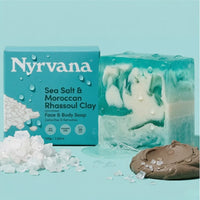 Nyrvana Face & Body Soap Sea Salt & Moroccan Rhassoul Clay 100g