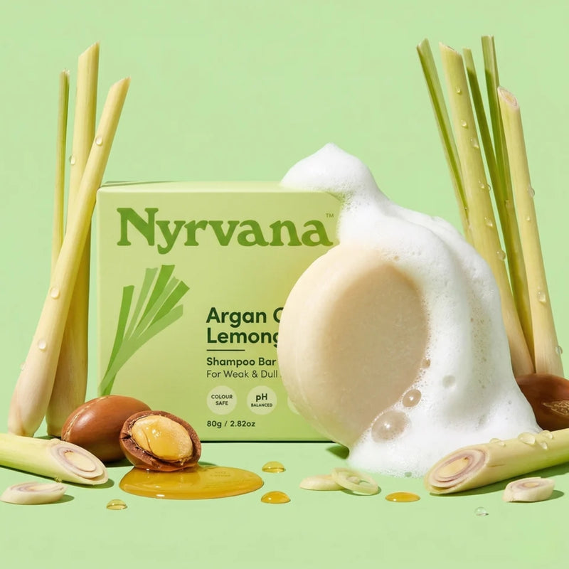 Nyrvana Shampoo Bar Argan Oil & Lemongrass 80g