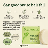 Nyrvana Shampoo Bar Argan Oil & Lemongrass 80g