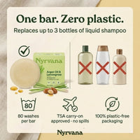 Nyrvana Shampoo Bar Argan Oil & Lemongrass 80g