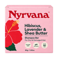 Nyrvana Shampoo Bar Hibiscus, Lavender & Shea Butter 80g