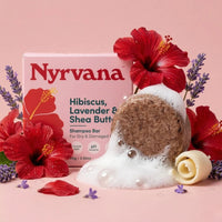 Nyrvana Shampoo Bar Hibiscus, Lavender & Shea Butter 80g