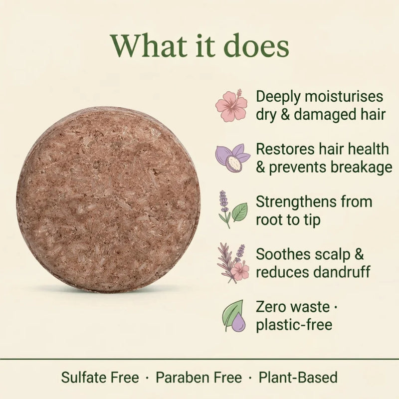Nyrvana Shampoo Bar Hibiscus, Lavender & Shea Butter 80g