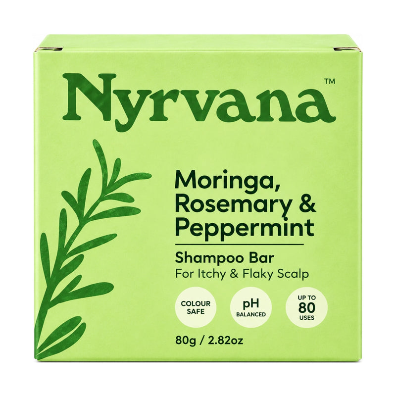 Nyrvana Shampoo Bar Moringa, Rosemary & Peppermint 80g