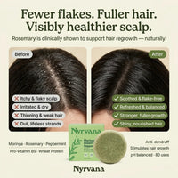 Nyrvana Shampoo Bar Moringa, Rosemary & Peppermint 80g