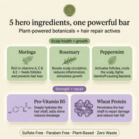 Nyrvana Shampoo Bar Moringa, Rosemary & Peppermint 80g